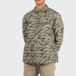 The North Face Reyes Thermoball Shirt Jacket - Green Camo Men's Size M
